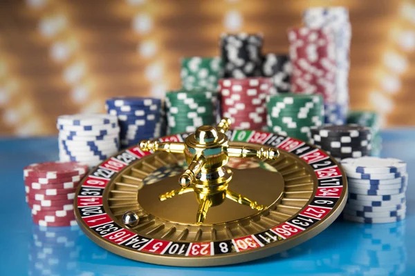 Live Sakong table with dealer and card spread